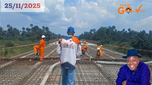 2.8K views · 94 reactions | 25/11/2025... CURRENT STATUS OF THE ONGOING CONSTRUCTION OF POLAKU-SABAGREIA BRIDGE AND ROAD CONSTRUCTION PROJECT.. | Team GO and Verify | Facebook
