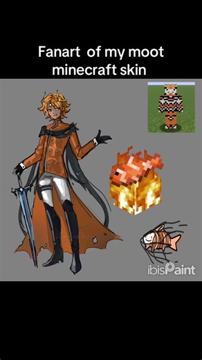Minecraft skin fanart! #digitalart #ibispaintx #fanart