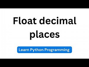 How to use Python's format specifier to set float decimal places | Python Tutorials