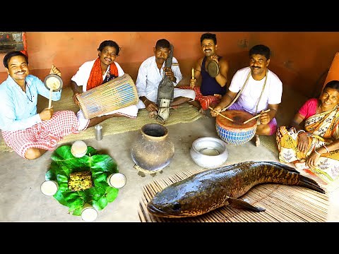 Today we cook and ate traditional tribe food with Santali tribal family | village Cooking vlog
