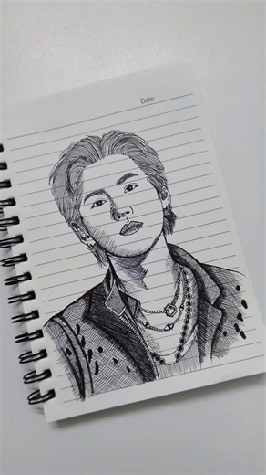 BTS suga pen sketch made with Sketchar app 💜 #ardrawing #Btsdrawing #sugadrawing #btssketch