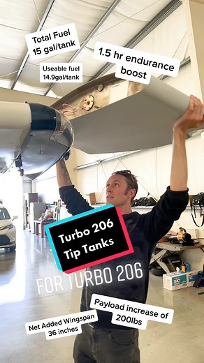 Turbo 206 Tip Tanks for Extended Range and Payload Capacity