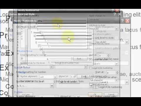 Outline Numbered List in Word - Bulletproof!