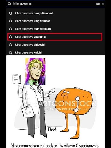 jojo killer queen vs vitamin c