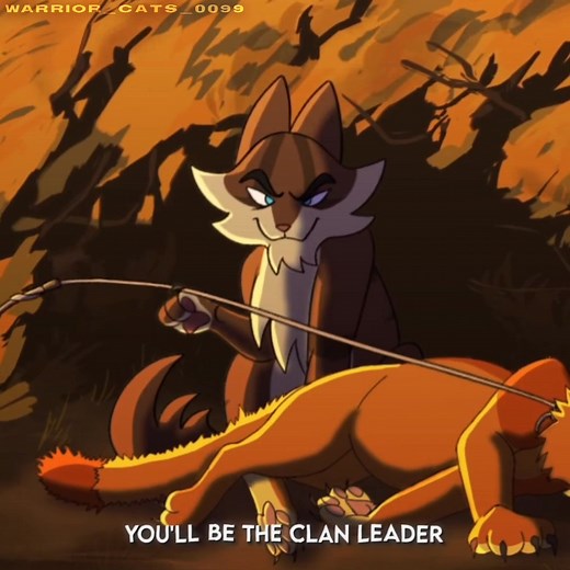 Warrior Cats Hawkfrost Warriors Ivypool MAP Red Background