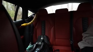 Panic erupts after massive python is discovered moving inside the car