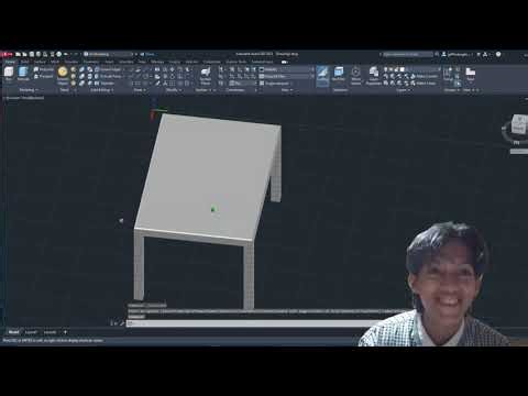 HOW TO MAKE A 3D TABLE IN AUTOCAD