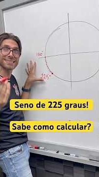 How to calculate the sine of 225 degrees? TRIGONOMETRY with Rafa Jesus