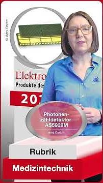 Der Photonenzähldetektor AS5920M von Ams Osram ist Gewinner...