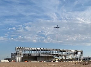 3.2K views · 108 reactions | Sometimes unique projects result it unique approaches. Crews are using a helicopter to position AC units on a large hangar being constructed at Gateway. Talk about some skilled flying and precise planning.  | Mesa Gateway Airport | Facebook