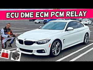 BMW ECU ECM PCM DME RELAY LOCATION BMW F32 F33 F36 428i 430i 435i 440i 418i 420i 418d 420d 425d 430d