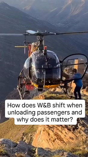 Why does a weighed shift matter in a helicopter? What should the pilot do before taking off to drop clients at top of the mountain? #pilotlife #flightpathpioneers #helicopter #flying #pilot #airplane | Walter Dusseldorp