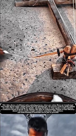 Traditional Cotton Spinning in Action! #shorts