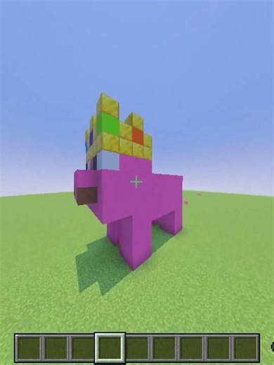 Techno blade pig build #shorts #fyp #techno #technoblade #minecraft #builds #pig #reels