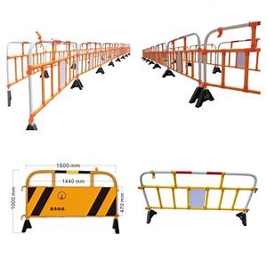 [Hot Item] Heavy Duty PVC Crowd Control Eco-Friendly Road Safety Barrier Outdoor