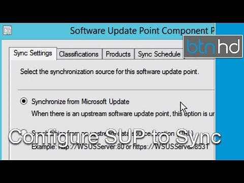 SCCM 2012 R2 - Configure a Product with Software Update Point to Sync and Perform a Sync