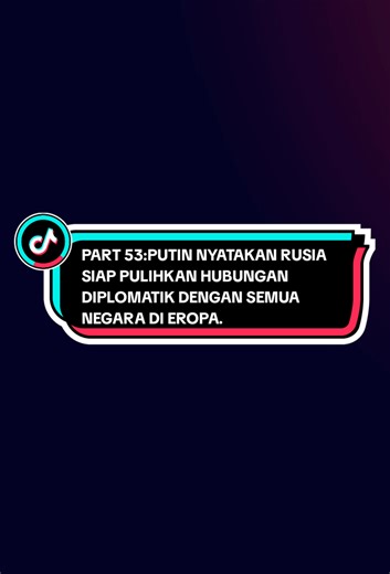 Pemulihan Hubungan Diplomatik Rusia dengan Eropa