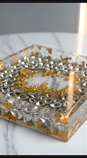 Crystal Resin Tray & ⭐ Satisfying DIY