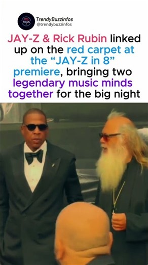 JAY-Z & Rick Rubin Reunite on the “JAY-Z in 8” Red Carpet #jayz
