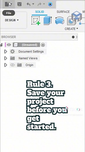 Fusion 360 Tips: How to Properly Start a New Project