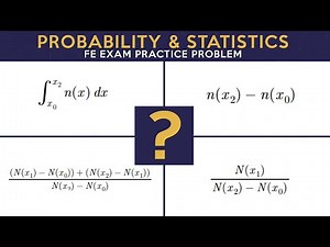 FE Exam Probability & Statistics - Normal Distribution | FE Exam Practice Problem