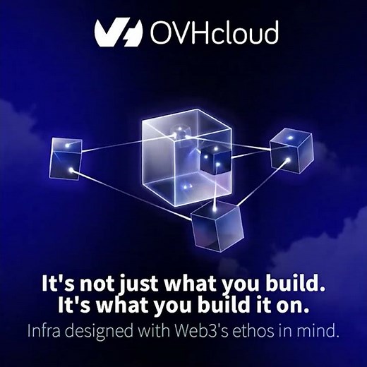 Generic - It's not just what you build. It's what you build on. #ovhcloud #blockchain