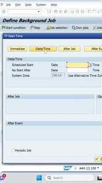 Scheduling a background job in SAP ABAP #sapabap #abap #sap #coding #saps4hana #programming
