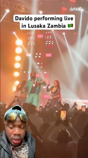 Davido live performing in Zambia