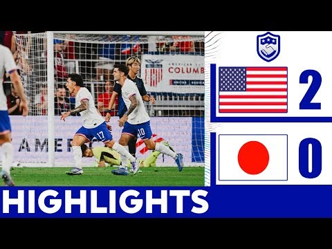 USA vs Japan 2-0 Highlights | International Friendly Games 2025