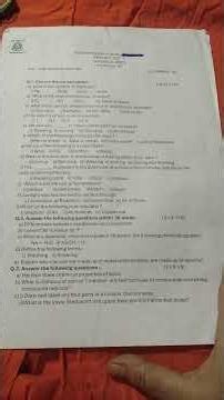 Class 7 Science Periodic Test -1 Question Paper 2026#shortfeed #class7science #questionpaper2026