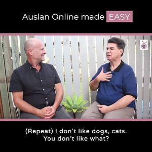 2.5K views · 34 reactions | What are the things you don’t like? Watch our guest deaf presenters as they talk about their hobbies and interests in Auslan! Remember, the key to learning how to sign is PRACTISE! 珞 Go ahead. Have fun in signing these words  | Auslan Online | Facebook