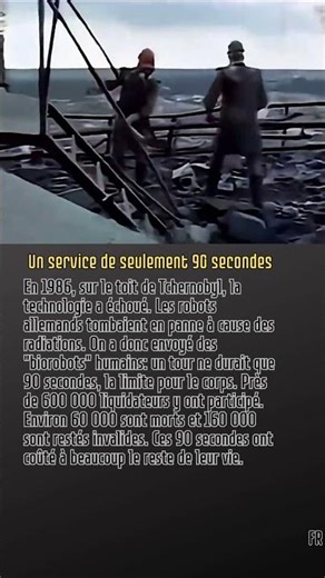 Un service de seulement 90 secondes #Tchernobyl #Heros #Sacrifice