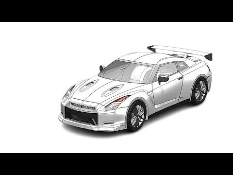 # 8 Nissan GTR Car Design in SolidWorks