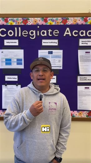 Alumni Voices: Here is one of our alum and current staff members, Mr. Rendon. He attended @aspire_centennial and @aspirepacificacademy, and is now a campus monitor at @aspirejca! ✨🎓 We love to see our previous students becoming a part of the Aspire impact! Thank you Mr. Rendon! 💜 #AspireJCA #AlumniVoices #Spotlight #AspireLosAngeles | Aspire Public Schools Los Angeles