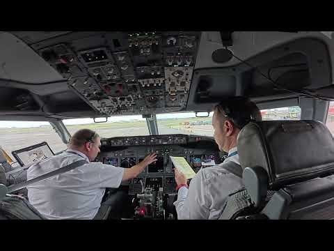 PILOT EYE VIEW - B737 Takeoff And Landing | Engine Start-up Secrets | Cockpit View | Amsterdam