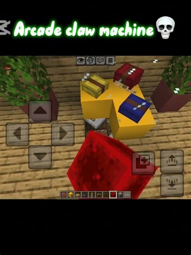 Minecraft arcade claw machine in bedrock