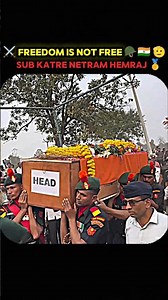 Freedom Is Not Free 🪖🇮🇳🫡 || Sub Katre Netram Hemraj 🥇 || Indian Army #army #shorts #ytshorts #foji