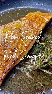 Pan Seared Red Snapper With A Lemon & Spinach Cream Sauce & Green Beans www.brasscuisinespices.com #redsnapper #facebookreelsviral #reels #fypviralシ | BrassCuisine