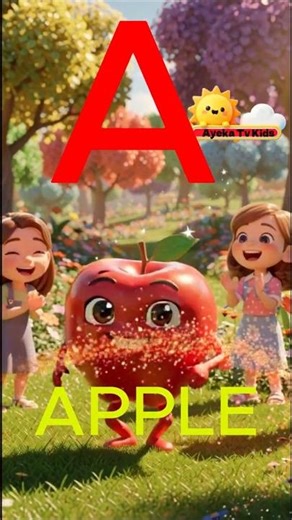 A for Apple Nursery Rhymes #kidsrhymes #abcsong #kidsfun