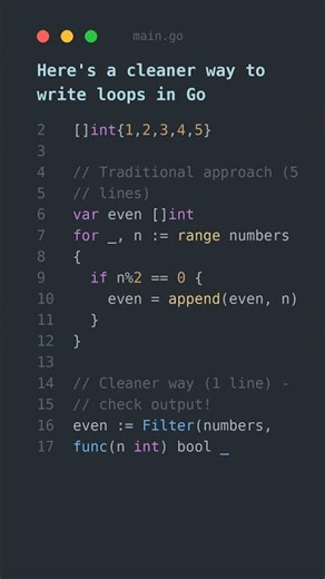 A better way to write Go 🚀 #coding #shorts #go
