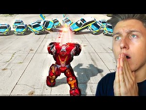 IRON MAN vs 10 STERNE POLIZEI in GTA 5! (★★★★★)
