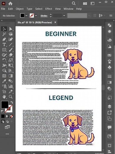 How to Wrap Text in Adobe Illustrator (Easy Text Wrap Tutorial for Beginners) #shorts