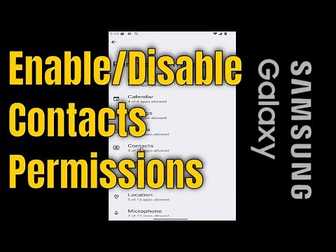 How to Enable or Disable Contacts Permissions Apps on Samsung Galaxy [2026]