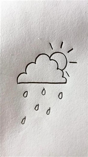 How to draw cloud 🌨️☁️