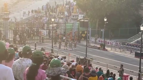 No handshake, gate opening at Attari-Wagah border during flag-lowering ceremony
