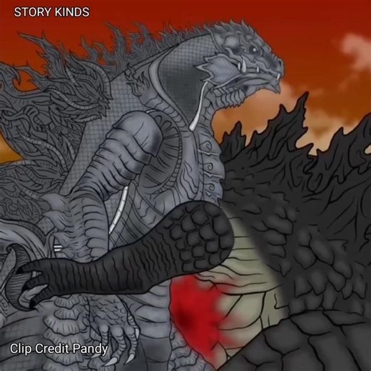 Phaya Kumphee (Godzilla Thai version) vs. King Ghidorah #godzilla #storykinds