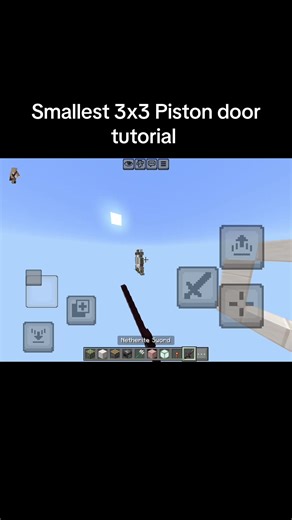 Smallest 3x3 piston door tutorial#fyp #fypシ゚viral #fypシ #minecraft