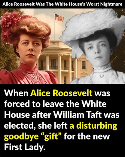 137K views · 3.3K reactions | When Alice Roosevelt was forced to leave the White House after William Taft was elected, she left a disturbing goodbye “gift” for the new First Lady. | Factinate | Facebook
