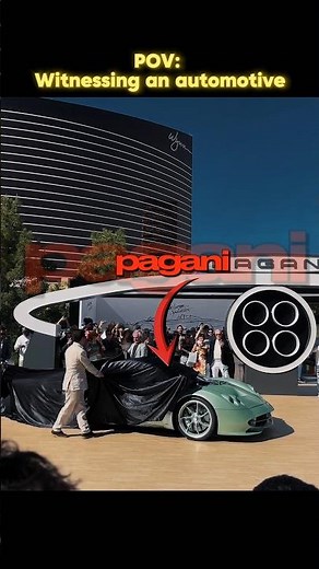 Insane Pagani Unveiling at Wynn Las Vegas 🔥#pagani #reveal #showroom #car #edit #fyp #shorts #phonk