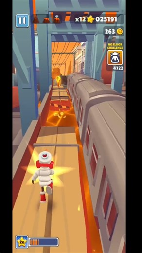 Subway surfers - no floor challenge 😱 #sabwaysafars #ytshorts
